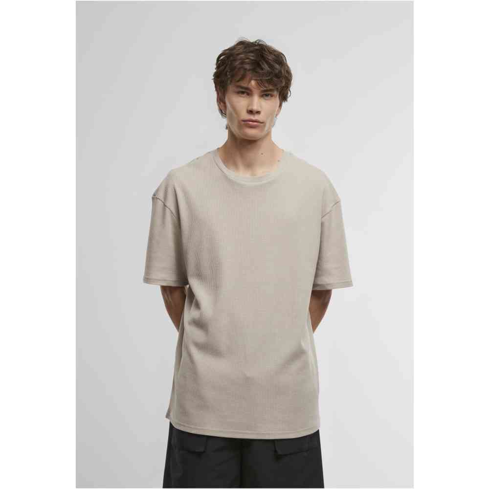 Urban Classics - Waffle Heren T-shirt - Grijs